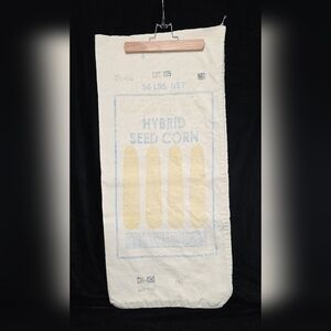 Corn Bag Sack Cloth Bag,  CLOVER HILL HYBRID SEED CORN CO., Vintage Bag 3